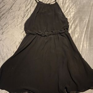 Lush Black Mini Dress